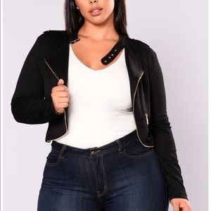 Plus size Fashion Nova Cropped Jacket